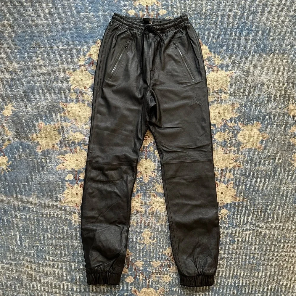 Russell Westbrook x Jordan for Barneys New York Leather Joggers XS